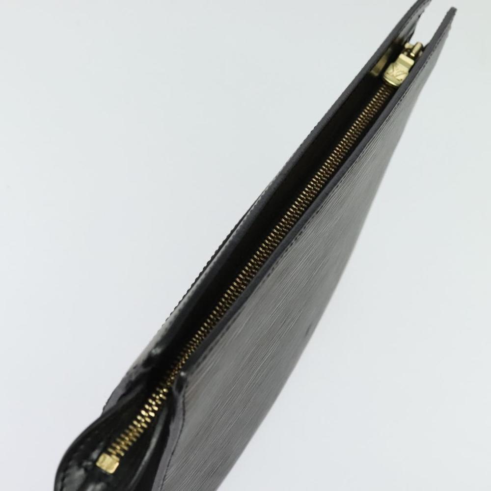 LOUIS VUITTON Epi Pochette Homme Clutch Bag Black Noir M52522 LV Auth 114672 - Picture 5 of 16